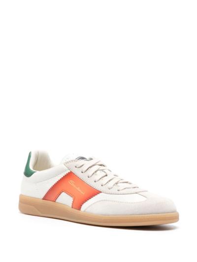 Shop Santoni Dbs  Sneakers In White