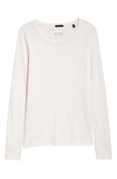Shop Atm Anthony Thomas Melillo Destroyed Wash Tee In Faded Rose