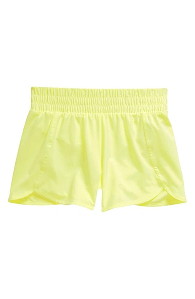 Shop Zella Girl Kids' On Your Mark Shorts In Green Obi