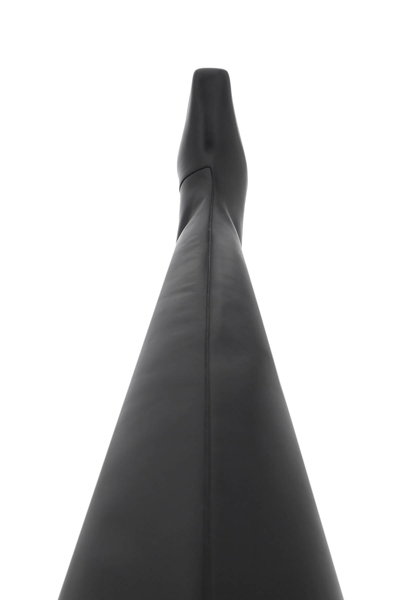 Acne Studios Stivali In Pelle Con Punta Affusolata In Black