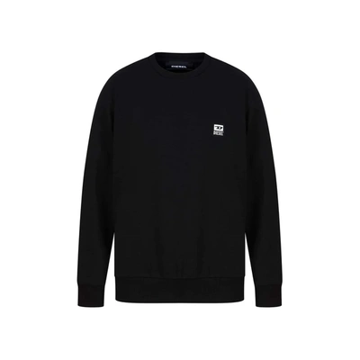 Shop Diesel Black Cotton Sweater