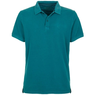 Shop Fred Mello Green Cotton Polo Shirt