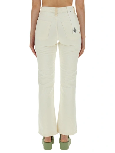 Shop Amish Cotton Jeans In Ivory
