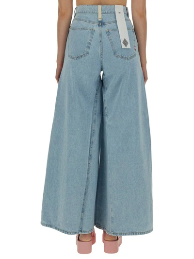 Shop Amish Jeans Wide Leg In Denim