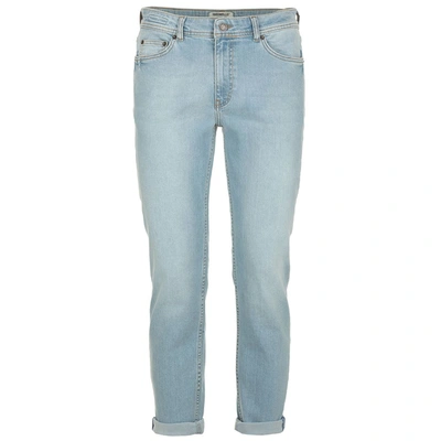 Shop Fred Mello Light Blue Cotton Jeans & Pant