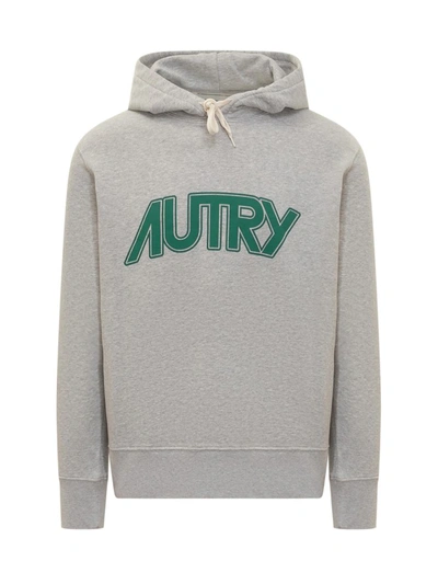 Shop Autry Hoodie In Grey