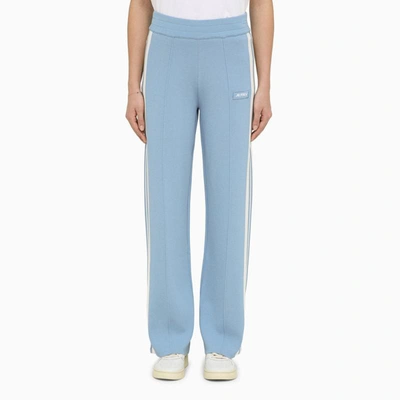 Shop Autry Light Blue/white Blend Sports Trousers
