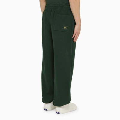 Shop Burberry Ivy Jogging Pants In Green