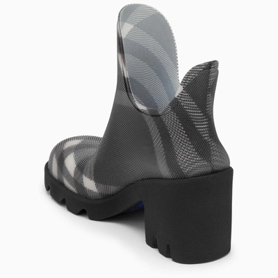 Burberry 65 Check Rubber Marsh Ankle Boots In Black