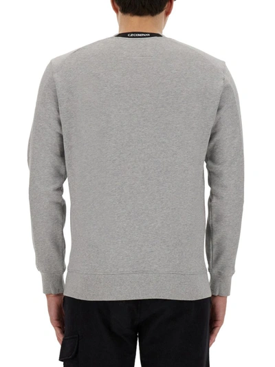 Shop C.p. Company Sweatshirt With Logo In Grey