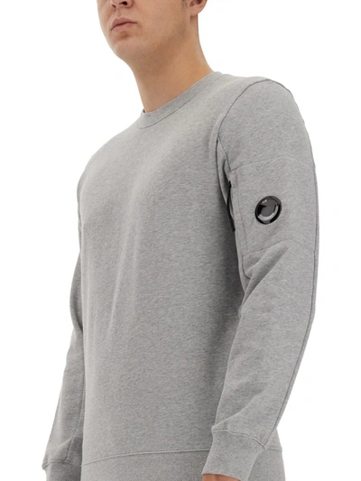 Shop C.p. Company Sweatshirt With Logo In Grey