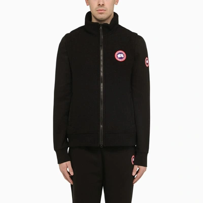 Shop Canada Goose Mersey Vest Kind Fleece In Black