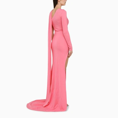 Shop David Koma Asymmetrical Dress In Pink