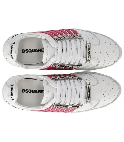 Shop Dsquared2 Legendary White Fuchsia Sneaker