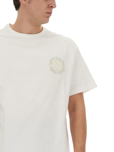 Shop Etro T-shirt With Logo In White