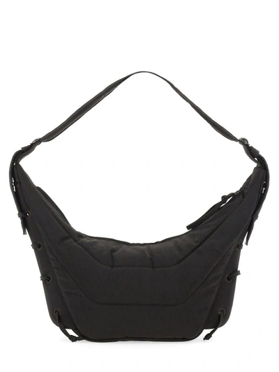 Shop Lemaire "soft Game" Medium Bag In Black