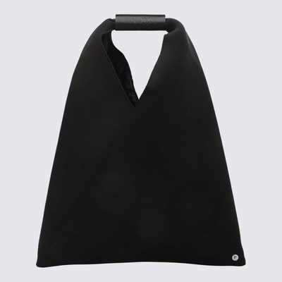 Shop Mm6 Maison Margiela Black Japanese Small Top Handle Bag