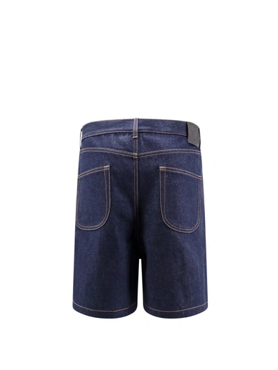 Shop Off-white Bermuda Shorts In Blue