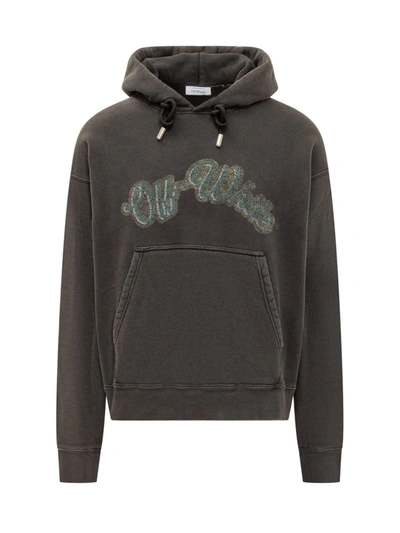 Shop Off-white Sweatshirt With Bacchus Print In Black