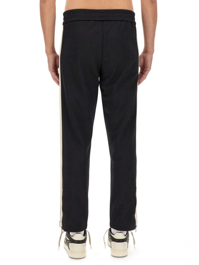 Shop Palm Angels Pants With Logo In Black
