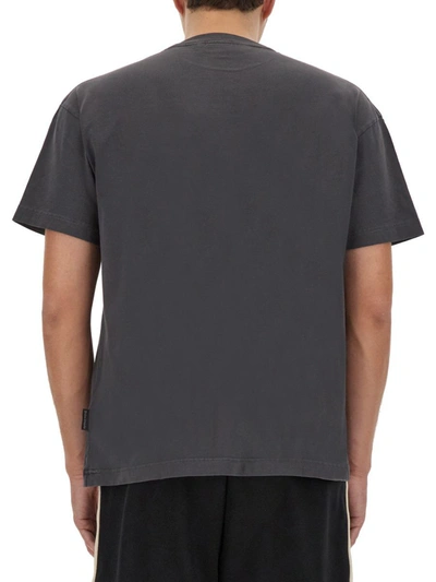 Shop Palm Angels T-shirt With Logo In Grey