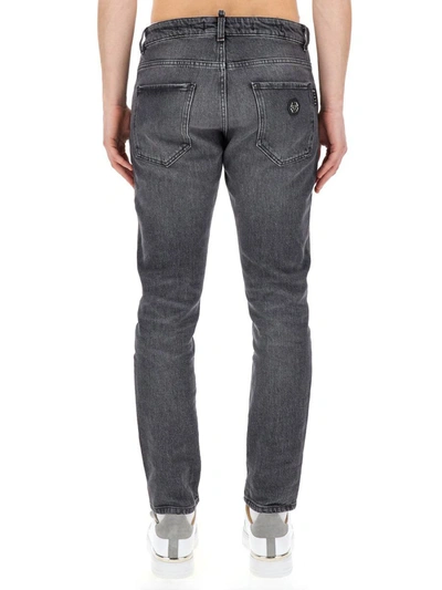 Shop Philipp Plein Skinny Fit Jeans In Denim