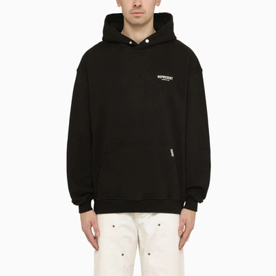 Shop Represent Hoodie With Logo In Black
