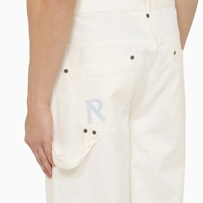 Shop Represent Cream Trousers In White