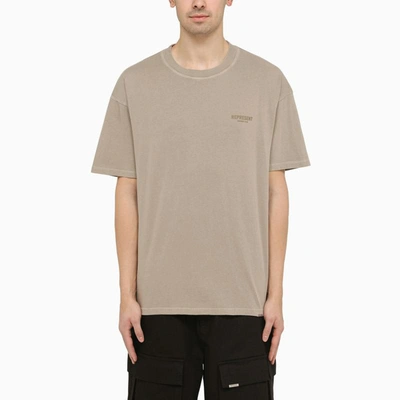 Shop Represent Owners Club Crewneck Greige T-shirt In Brown