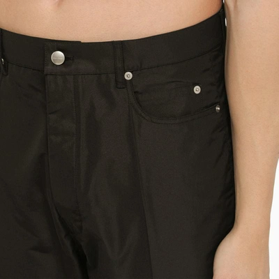 Shop Rick Owens Flared Trousers In Black