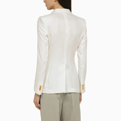 Shop Tagliatore Double-breasted Jacket In White