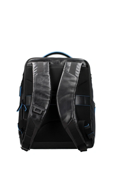 Shop Piquadro Backpack And Bumbags Leather Black