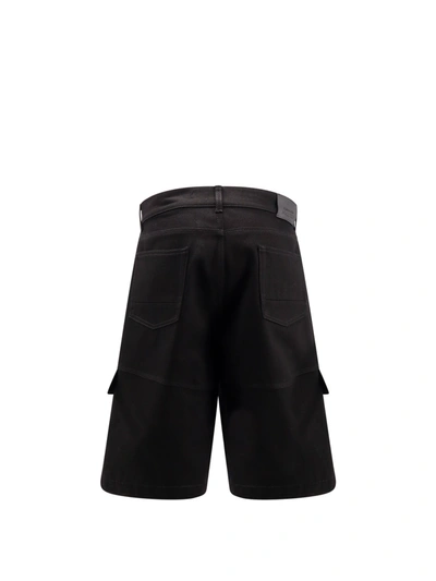 Shop Alexander Mcqueen Organic Cotton Bermuda Shorts With Nylon Inserts