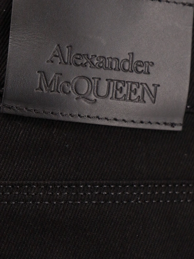 Shop Alexander Mcqueen Organic Cotton Bermuda Shorts With Nylon Inserts