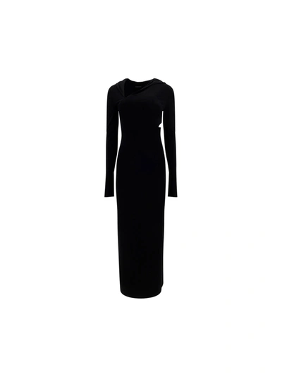 Shop Versace Sustainable Viscose Dress With Cut-out Details