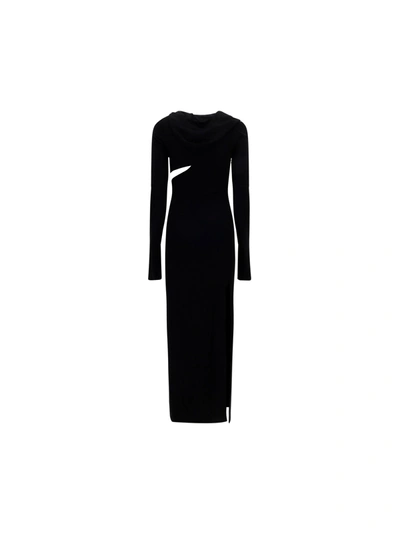 Shop Versace Sustainable Viscose Dress With Cut-out Details
