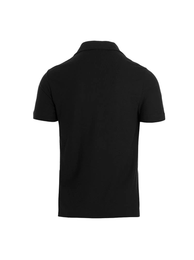 Zanone Mother Of Pearl Buttons Polo Shirt In Black