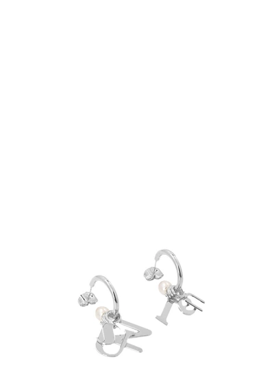 Shop Sunnei Logo Pearl Earrings