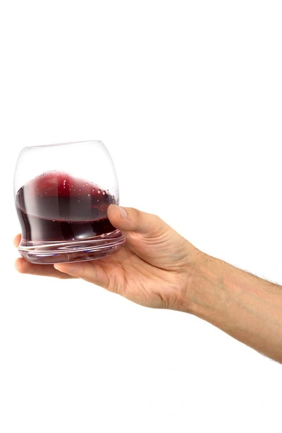 Joyjolt Cosmos Crystal Stemless Wine Glass In Clear