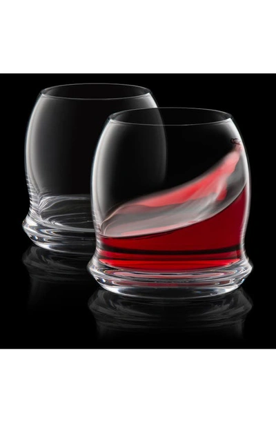 Joyjolt Cosmos Crystal Stemless Wine Glass In Clear