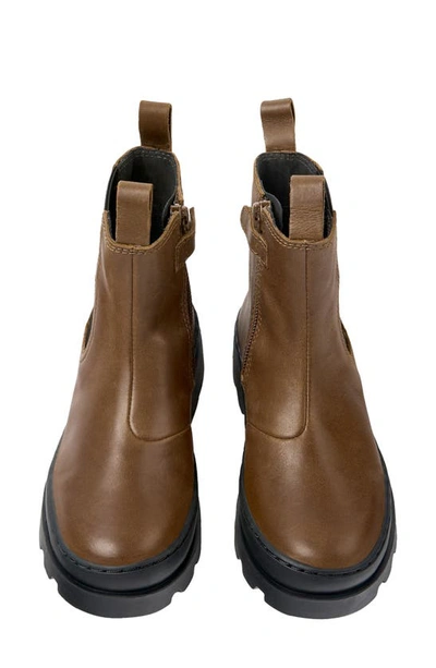 Camper Brutus Leather Boots In Brown