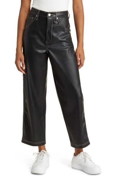 Shop Blanknyc Baxter Rib Cage Faux Leather Carpenter Pants In City Bound