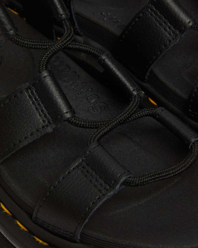 Shop Dr. Martens' Nartilla Athena Leather Gladiator Platform Sandals In Black