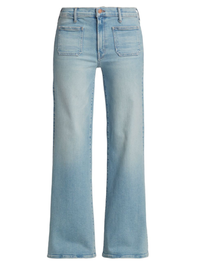 Shop Mother Women's Patch Pocket Wide-leg Jeans In California Cruiser