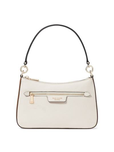 Shop Kate Spade Women's Hudson Colorblocked Leather Convertible Crossbody Bag In Parchment