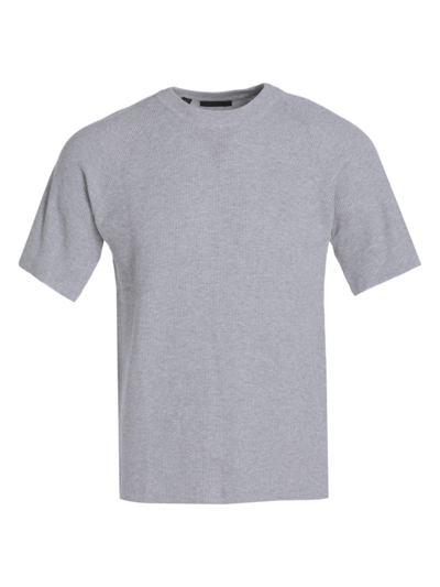 Shop Saks Fifth Avenue Men's Collection Cotton Short-sleeve T-shirt In Mirage Gray