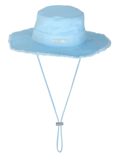 Shop Jacquemus Men's Le Bob Artichaut Cotton Hat In Blue