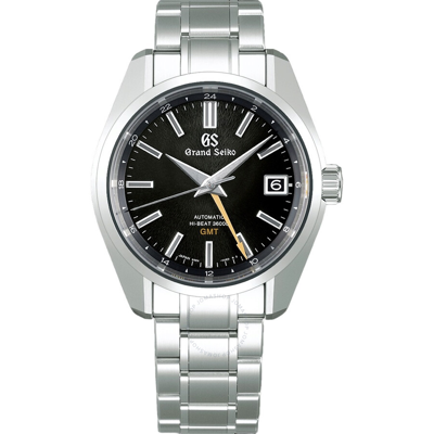 Shop Grand Seiko Heritage Collection Automatic Black Dial Men's Watch Sbgj265g In Black / Silver
