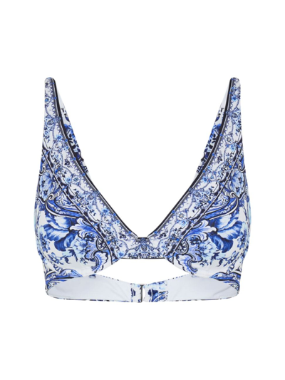 Shop Camilla Women's Floral Underwire Bikini Top In Glaze And Graze