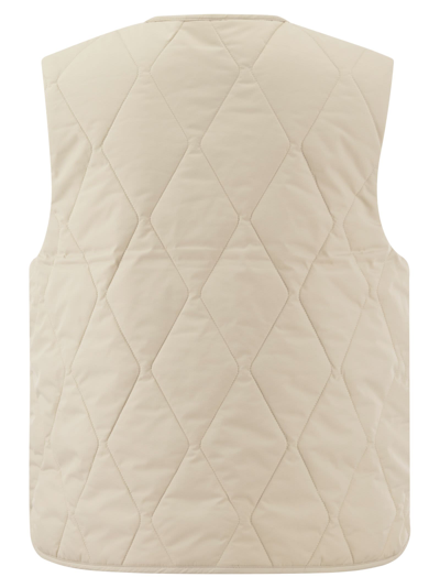 Shop Barbour Kelley - Quilted Vest In Light Beige